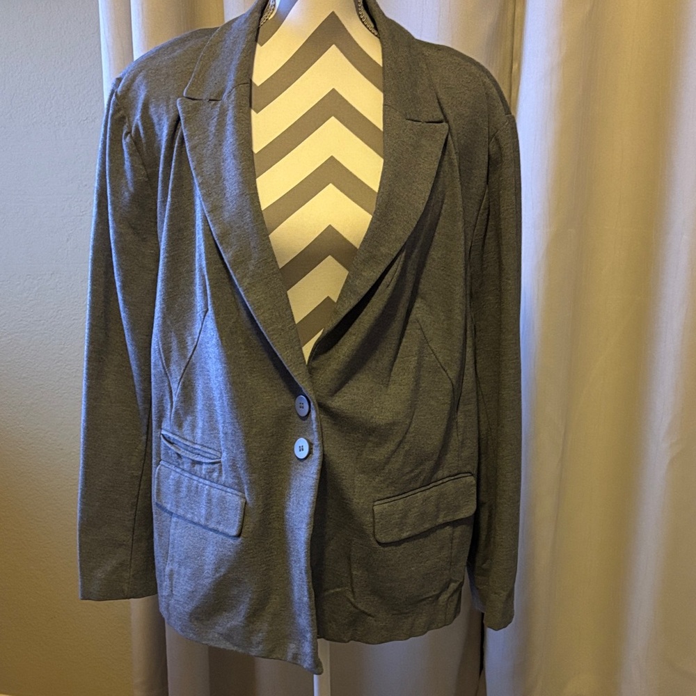 Lane Bryant Charcoal Blazer Jacket